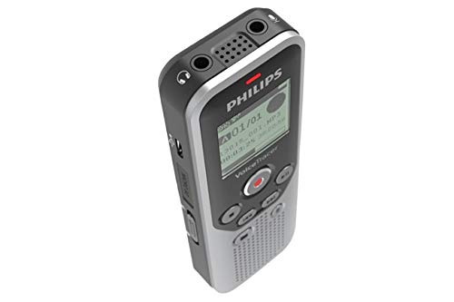 PHILIPS Dictaphone VoiceTracer DVT1250 : Optimisé pour les notes, 1 mic 4Go Mono