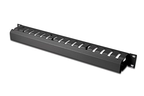 "Digitus Panneau de guidage des câbles avec couvercle amovible pour armoires de 483 mm (19""), 1 U"