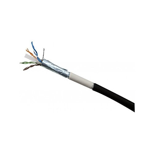 Cordon RJ45 étanche catégorie 6 F/UTP noir - 15 m