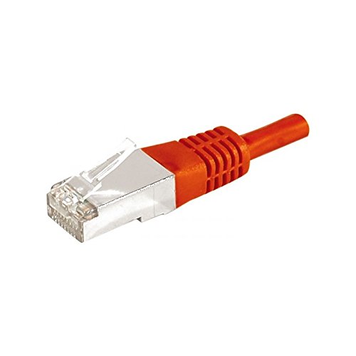 Cordon RJ45 catégorie 6A F/UTP rouge - 5 m
