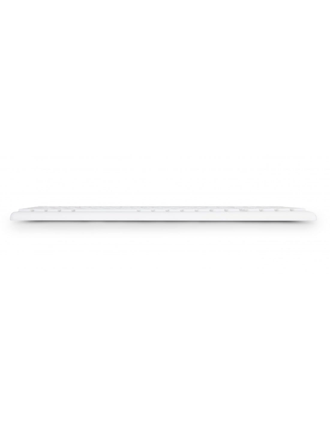 URBAN FACTORY USB wired keyboard ABS silicone White Antimicrobial treatment QWERTY