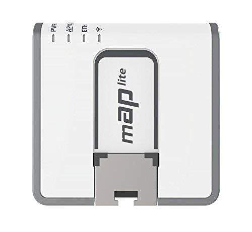 Mikrotik mAP lite Blanc Connexion Ethernet, supportant l'alimentation via ce port (PoE)
