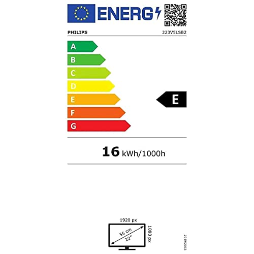 PHILIPS Écran V-Line 223V5LSB2/10 VGA - 21.5