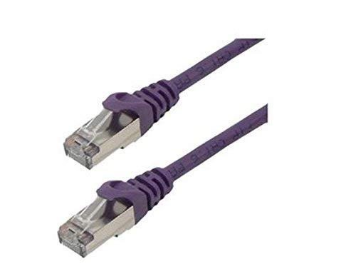 MCL FCC6BM-0.5M/VI - Câble réseau RJ45 cuivre CAT 6 F/UTP - 0.5m Violet