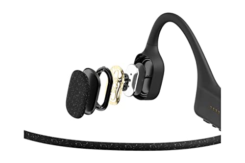 SHOKZ Casque MP3 à conduction osseuse étanche OpenSwim - Bluetooth - Noir