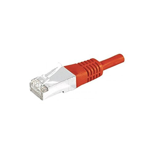 Cordon RJ45 catégorie 6A S/FTP rouge - 10 m
