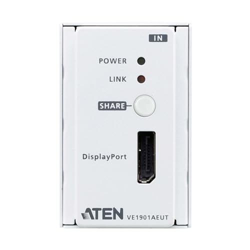 ATEN VE1901AEUT Transmetteur mural DisplayPort HDBaseT lite EU/POH