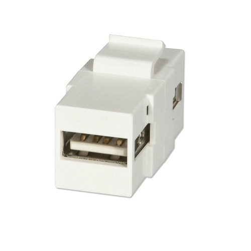 LINDY USB A Double Female keystone module for wall boxes