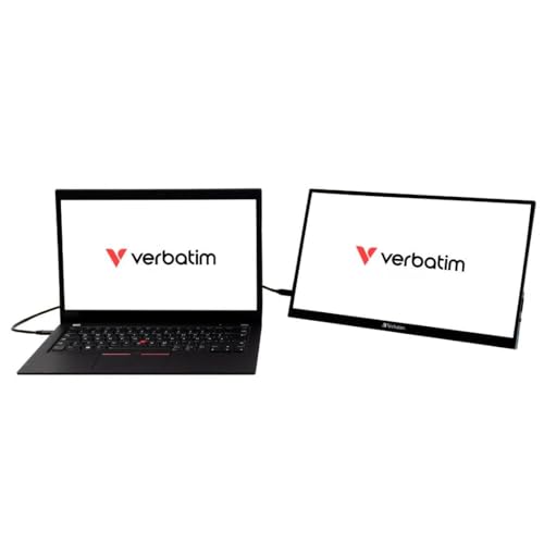 VERBATIM PMT-15 PORTABLE TOUCHSCREEN MONITOR 15.6p FULL HD 1080P METAL HOUSING WCF (P)