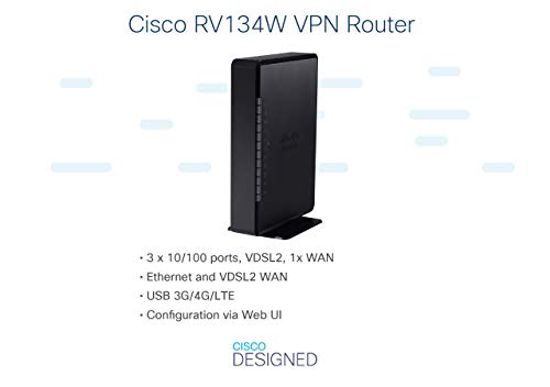 CISCO RV134W MODEM ROUTEUR VDSL2 VPN 4P Gigabit 10 IPSEC