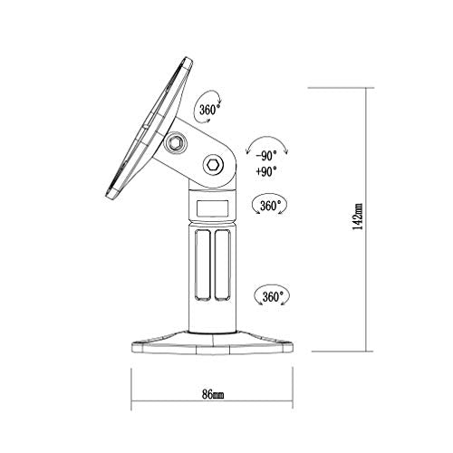 NEOMOUNTS SPEAKER-W100BLACK Support pour haut-parleur - universel - orientable