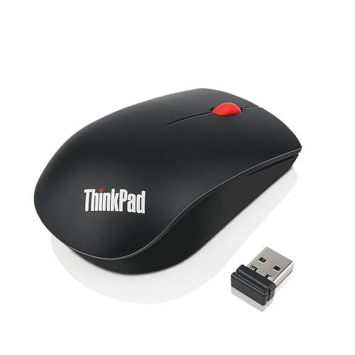 Lenovo ThinkPad Essential Wireless Mouse - Souris - laser - 3 boutons - sans fil - 2.4 GHz - récepteur sans fil USB - ThinkRed