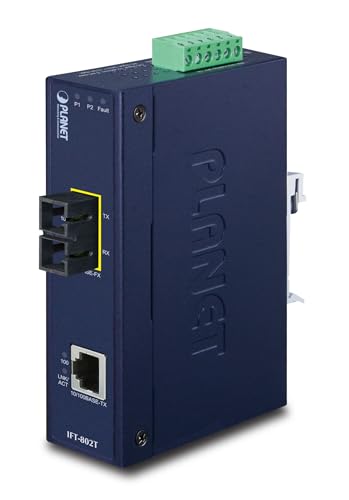 Convertisseur RJ45/100FX IP30 multimode SC 2km -40/75°