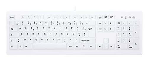 CHERRY Clavier AK-C8100 USB IP68 blanc (FR)