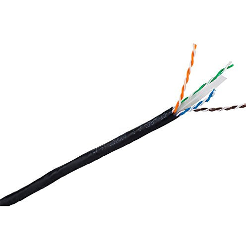 Cordon RJ45 étanche catégorie 6 F/UTP noir - 1 m