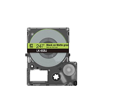 EPSON Matte Tape Khaki/White 24mm 8m LK-6QWJ
