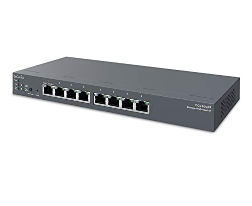 ENGENIUS ECS1008P Switch 8p Gigabit PoE+ Cloud Contrôleur