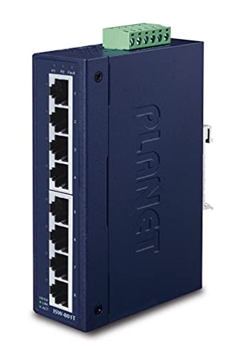 PLANET ISW-801T commutateur réseau Non-géré L2 Fast Ethernet (10/100) Bleu