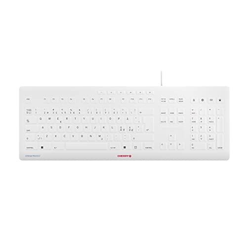 CHERRY Clavier Stream Protect AZERTY USB noir