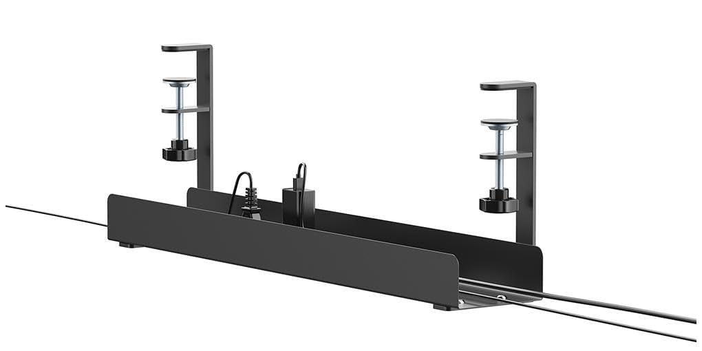 NEOMOUNTS Cable Management Tray max 5kg. clamp-on design universal black