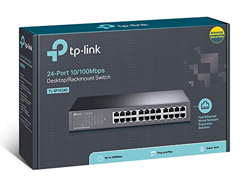 24 p 10/100M Switch 13 inch rack-mount