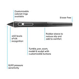 WACOM Stylet sans fil Pro Pen 3D + Étui pour MobileStudio Pro, Cintiq Pro