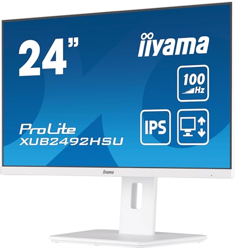 "iiyama XUB2492HSU-W6 écran plat de PC 60,5 cm (23.8"") 1920 x 1080 pixels Full HD LED Blanc"