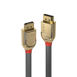 LINDY 3m DisplayPort Cable Gold Line Resolution: 4096x2160 60Hz 4:4:4 10bit