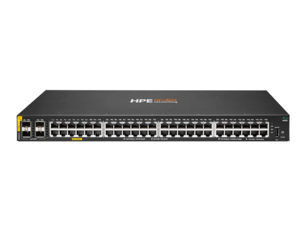 HPE Aruba 6000 Managed 48G 4SFP PoE+ 370W Switch
