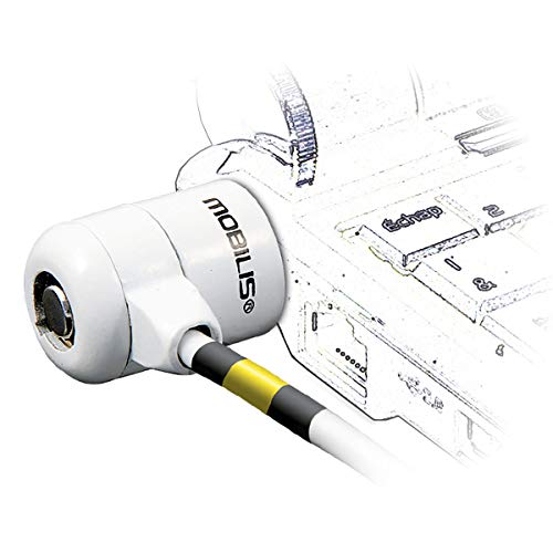 MOBILIS Câble de sécurité à clé compatible clé pass - 1.8 m - Blanc