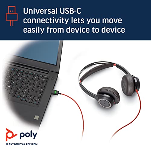 POLY Blackwire 7225 Micro Casque sans perche USB-C noir