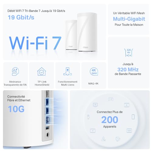 BE22000 Tri-Band Whole Home Mesh WiFi 7