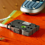 Ruban laminé standard BROTHER Noir/Blanc 9mm - TZE-221