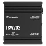 Teltonika TSW202 Géré L2 Gigabit Ethernet (10/100/1000) Connexion Ethernet, supportant l'alimentation via ce port (PoE) Aluminium, Bleu