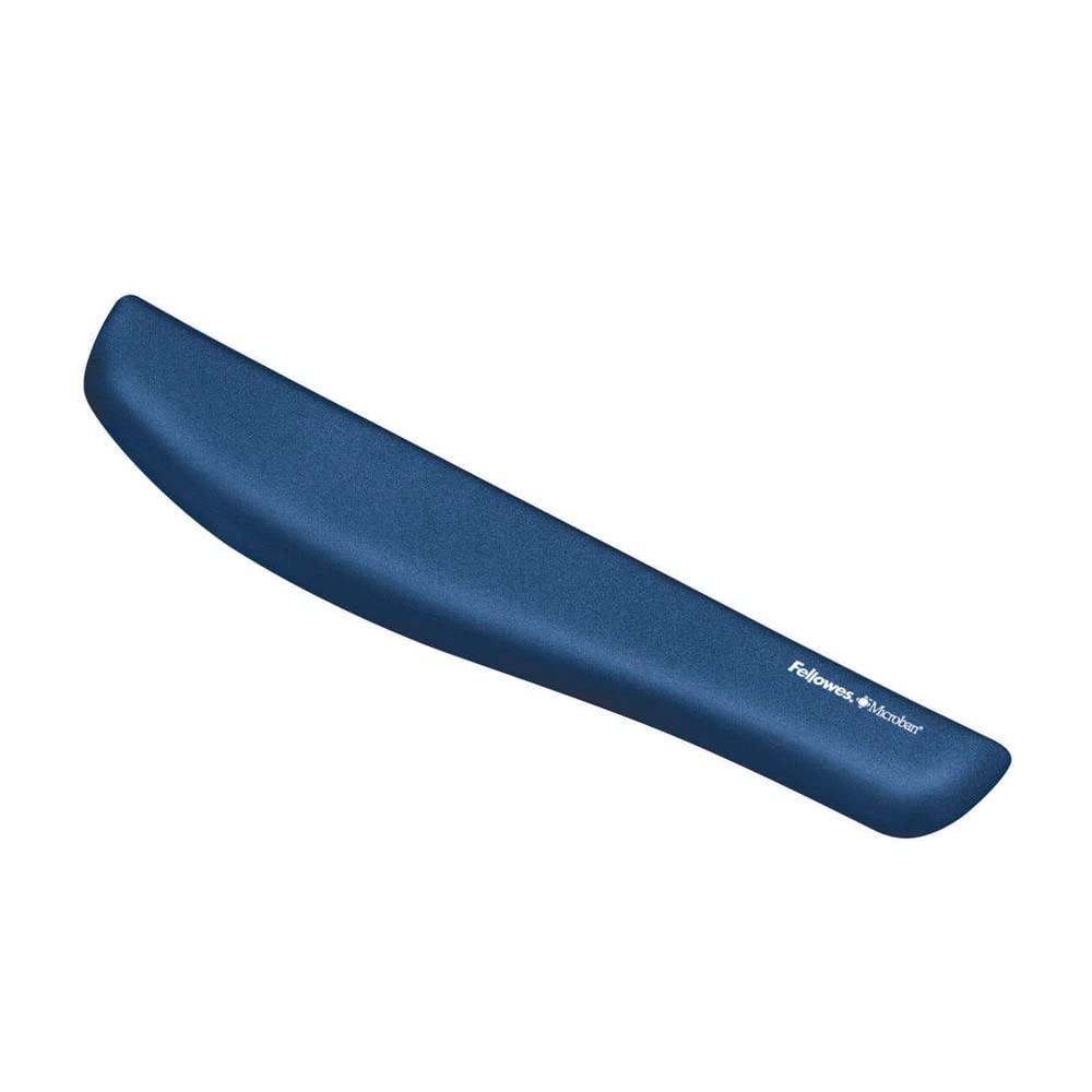 FELLOWES Repose poignet clavier PlushTouch™ - Bleu - Antibactérien
