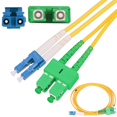 Extralink PATCHCORD SC/APC-LC/UPC SM G.652D DUPLEX 1M câble InfiniBand et a fibres optiques 2x SC 2x LC FTTH Jaune
