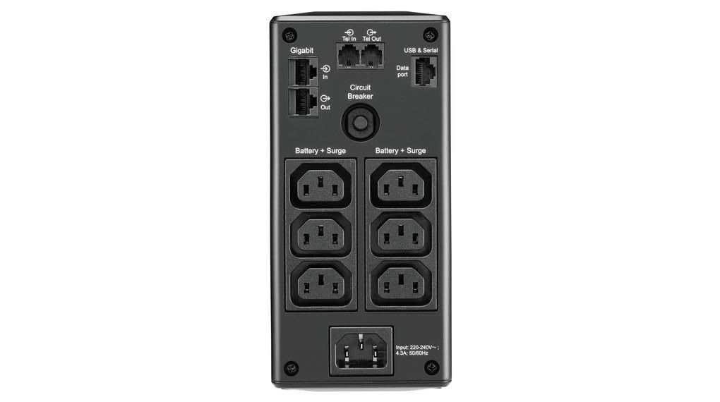 APC Back-UPS Pro BR650MI UPS AC 230V 390Watt 650VA USB output connectors 6 Black