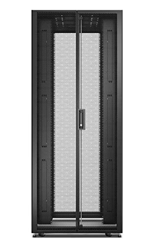 APC Easy Rack 42Ux800x1000 with Roof castors feet and 4Brackets No Side panels Bottom black