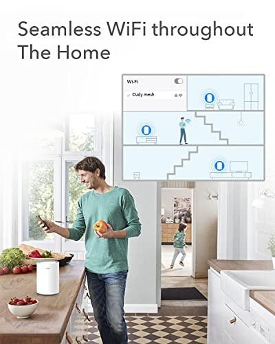 Cudy M1200 2-pack Bi-bande (2,4 GHz / 5 GHz) Wi-Fi 5 (802.11ac) Blanc 1 Interne