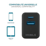 MOBILIS Chargeur secteur - 30W Smartphone Tablette
