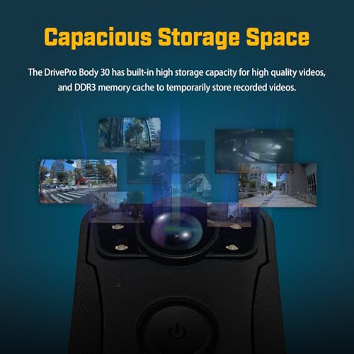TRANSCEND 64Go Body Camera DrivePro Body 30 Wi-Fi & Bluetooth