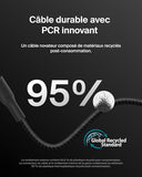 BELKIN USB-C TO USB-C 240W 2.0 BRAIDED PCR 1M BLACK