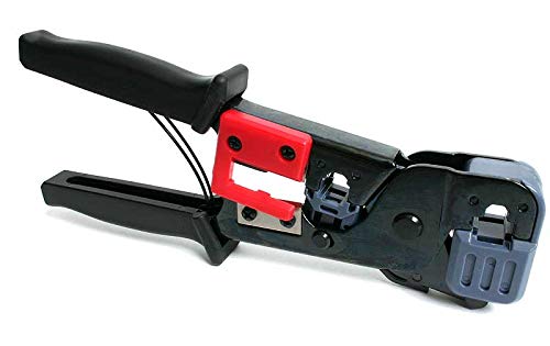 RJ45 RJ11 Crimp Tool with Cable Stripper