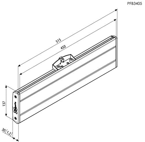 PFB 3405 Silver/Interface Bar 515mm