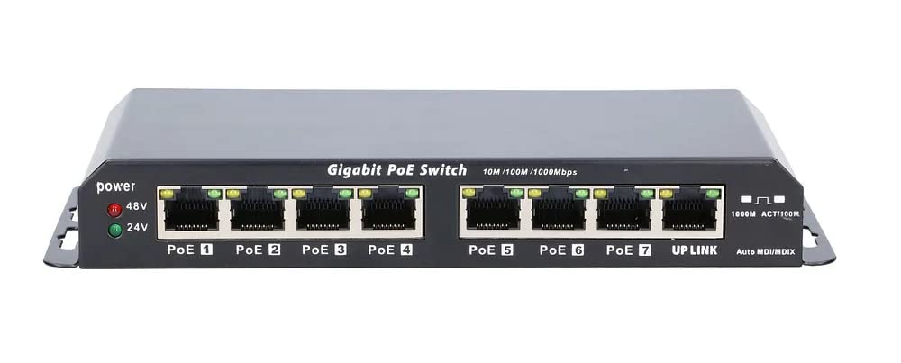 Extralink EX.1025 commutateur réseau Non-géré L2 Gigabit Ethernet (10/100/1000) Connexion Ethernet, supportant l'alimentation via ce port (PoE) 1U Noir
