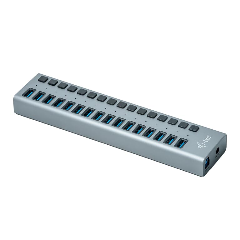I-TEC USB 3.0 Charging HUB 16port port with external adapter 90W 16xUSB chargingport for Tablets Notebooks Ultrabooks PC