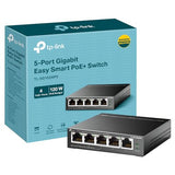 TP-LINK TL-SG105MPE SWITCH 5 PORTS GIGABIT PoE+ 120W