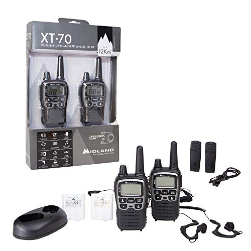 MIDLAND XT70 PRO Hobby & Work Valise 2 talkies walkies + acc