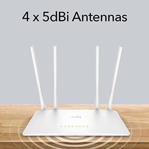 Cudy WR1200 routeur sans fil Fast Ethernet Bi-bande (2,4 GHz / 5 GHz) Blanc
