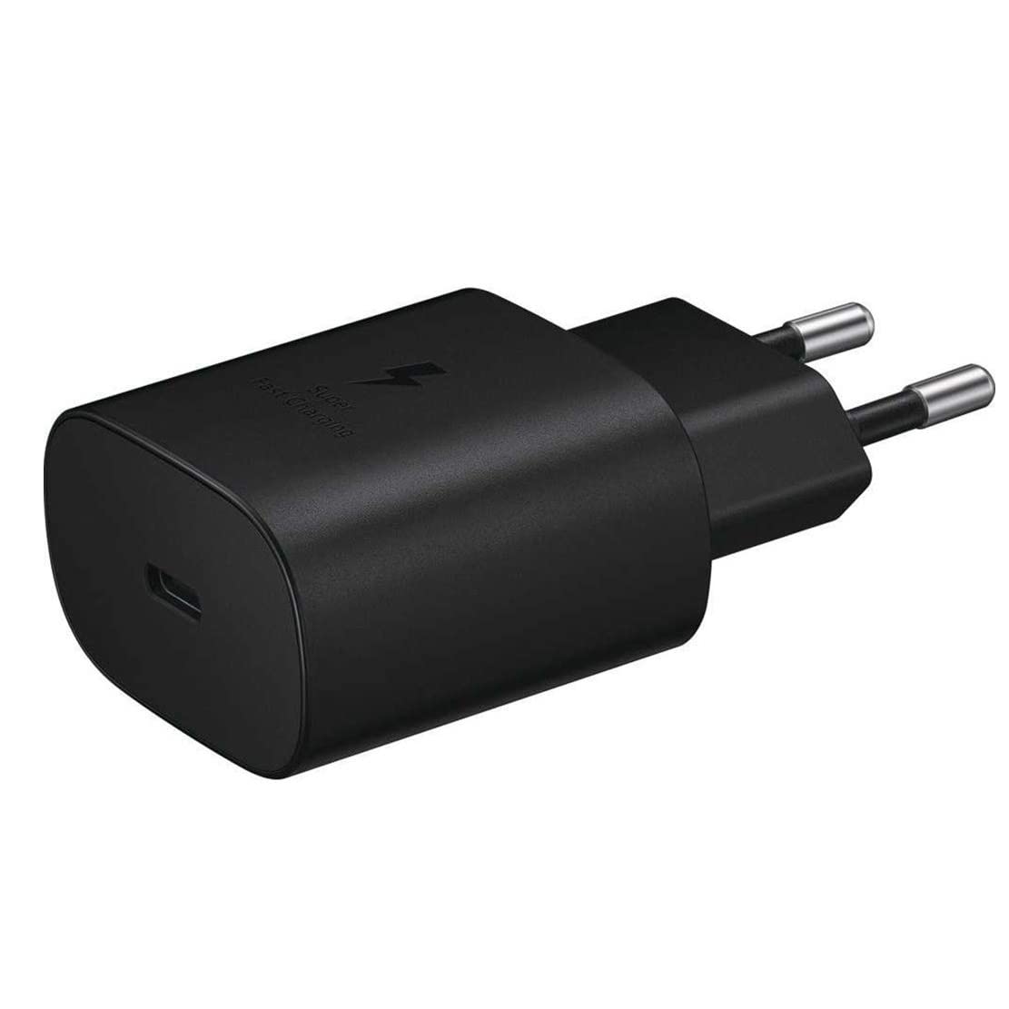 Samsung EP-TA800XBEGWW - Chargeur Secteur, Adaptateur USB Type C Fast Charge 25W & Câble USB Type C - Noir (Emballage Original)
